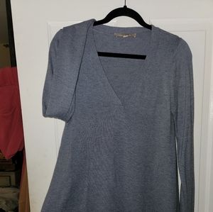 Loft swing sweater, blue/gray, size S